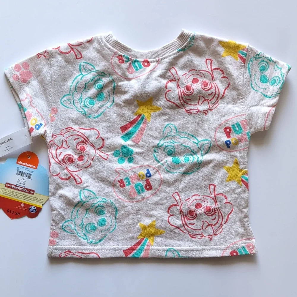 Paw Patrol 12 months Pup Power Tshirt and Short Set, Everest and Skye - Picture 3 of 11